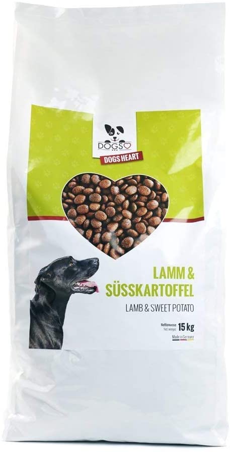 Trockenfutter ️ Hochwertiges Hundetrockenfutter für Hunde - DOGS HEART Lamm Suesskartoffel GetreiDefreies HunDefutter Mit Hohem Fleischanteil