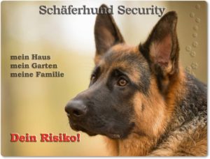 Deutscher Schäferhund-Hundeschild