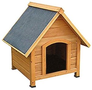 Hundehütte, Hundehaus, Massiv Holz, spitzdach
