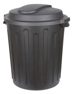 Kerbl Futtertonne XXL mit Deckel, 60 L, schwarz