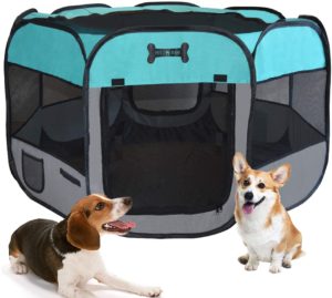 MC Star Oxford Welpenauslauf faltbar für Hunde für innern oder außen, 125 x 125 x 64cm-verschiedene Farben