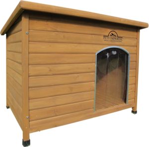 Pets Imperial® Isolierte Hundehütte Extra Large, Holz, einfache Reinigung