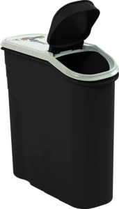 Rotho Filo Aufbewahrungsbox für Tierfutter 6l mit Schütte, Kunststoff, anthrazit-motiv