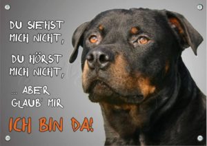 Rottweiler-Hundeschild