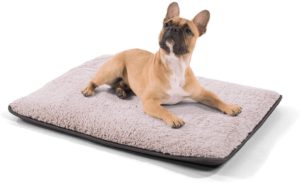 brunolie weiche hygienische Hundedecke Beige & Grau, S-L Hundeschlafplatz