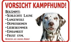 Dalmatiner-Hundeschild