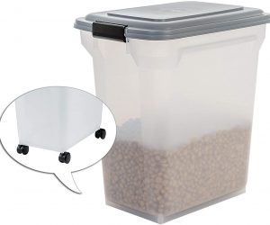 IRIS, luftdichte Futtertonne Futtercontainer Futterbehälter ATS, für Hundefutter, Kunststoff
